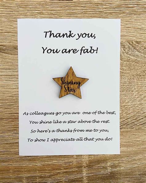 thank you work colleague gift